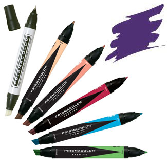 Prismacolor Premier Chisel/Fine Tip Art Marker Violet PM 50 (3486)