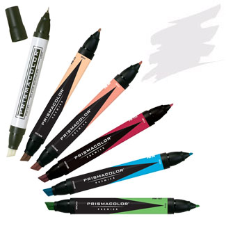 Prismacolor Premier Chisel/Fine Tip Art Marker Warm Gray 20% PM 100 (3512)