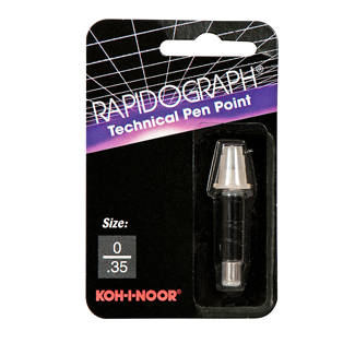 Koh-I-Noor Rapidograph Replacement Stainless Steel Point 0/.35mm