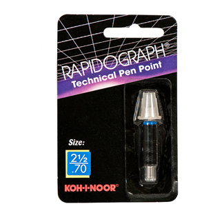 Koh-I-Noor Rapidograph Replacement Stainless Steel Point 2.5/.70mm