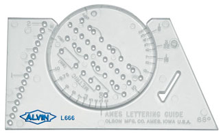Alvin Lettering Guide (AL666)