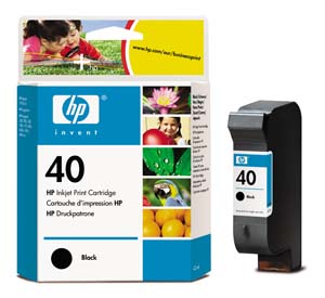 HP 40 Black Ink Cartridge 42ml (HP51640A)