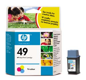 HP 49 Tri-Color Ink Cartridge (HP51649A)