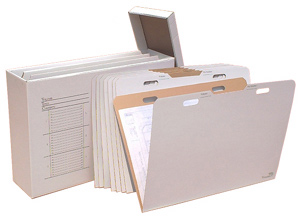 AOS VFile Vertical Flat File w/8 VFolders 24