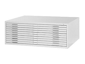 Safco 10 Drawer Flat File 30 x 42 in White (4986WH)