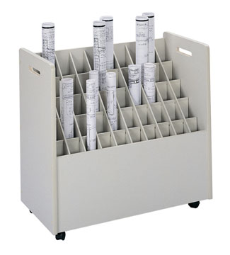 Click here to view larger image Safco Mobile Roll File fits (50) 2-3/4