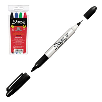 Sanford Sharpie Twin Tip Permanent Marker 4 Color Set (32274)