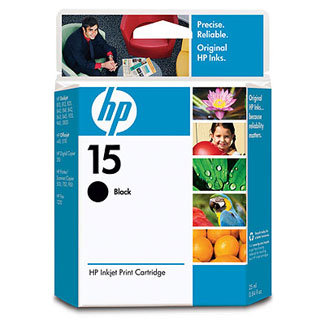 HP 15 Black Ink Cartridge 25ml (C6615D)