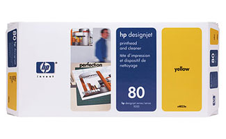 HP 80 Yellow Printhead & Cleaner Kit (C4823A)