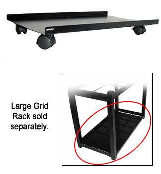 JPF Large Mobile Grid Rack Dolly Black (D-201B)