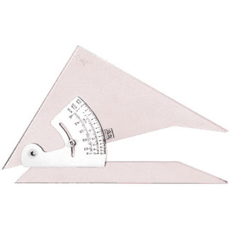 Pacific Arc Topaz Acrylic Adjustable Non-Inking Triangle 8