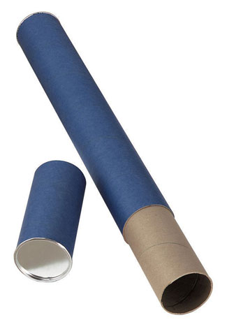 Telescoping Mailing & Storage Tubes Blue 2-7/8