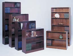 Safco Oak Veneer 7 Shelf Bookcase 84