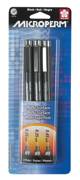 Sakura Microperm Ultrafine 3 Pen Set (34061)