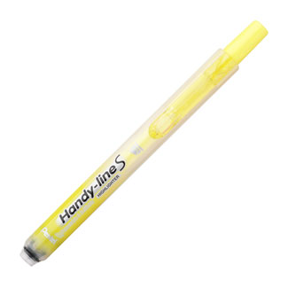 Pentel Handy-Line S Retractable & Refillable Yellow Highlighters 12/Box (SXS15-G)