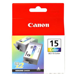 Canon BCI-15 Color Ink Cartridge 2/pk (BCI-15 Color)