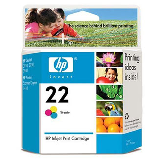 HP 22 Tri-Color Ink Cartridge (C9352AN)