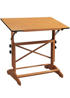 Alvin Pavillon Pedestal Drawing Table 24