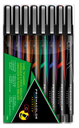 Prismacolor Premier Chisel Tip 8 Color Marker Set (38863)