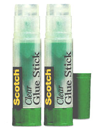 6008CGS-2 Scotch Clear Glue Stick 2 pk .54oz