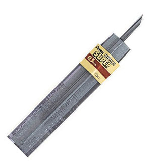 Pentel Super Hi-Polymer Leads H .3mm 12 per tube (300-H)