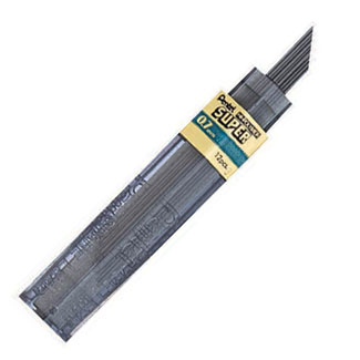 Pentel Super Hi-Polymer Leads B .7mm 12 per tube (50-B)