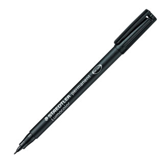 Staedtler Lumocolor Marker Broad Black 12/box (314-9)