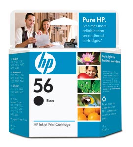 HP 56 Black Ink Cartridge (C6656AN)
