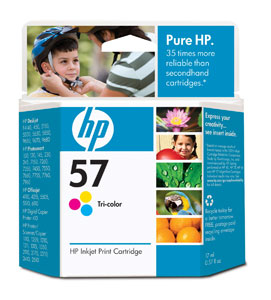 HP 57 Tri-Color Ink Cartridge (C6657AN)