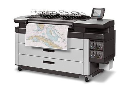 PageWide XL 5100 Angle with Stacker